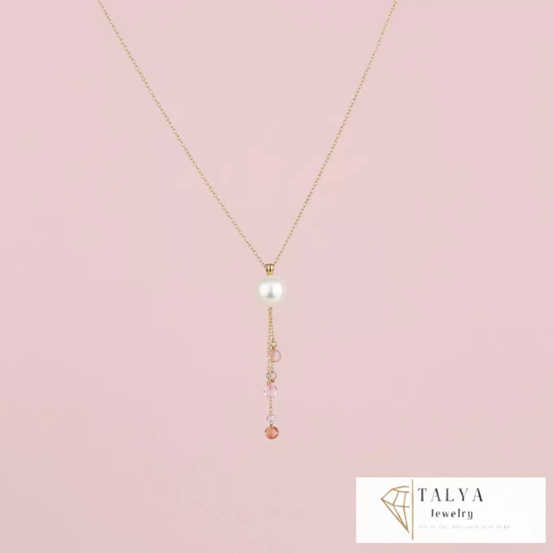 Collier perles Couleurs En Or 18K — image 1