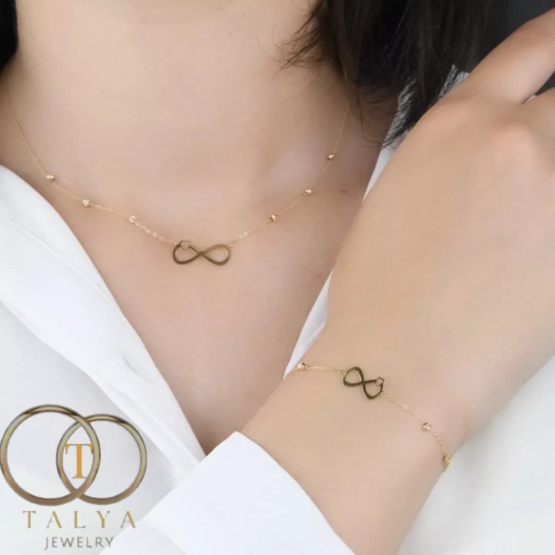 Ensemble Papillon coeur en Or 18K — image 1